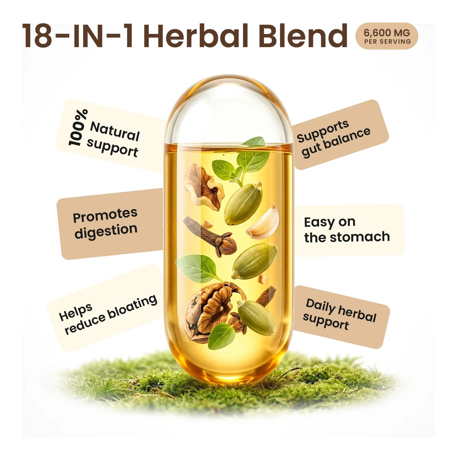 TryBloom Black Walnut Wormwood Clove Capsules