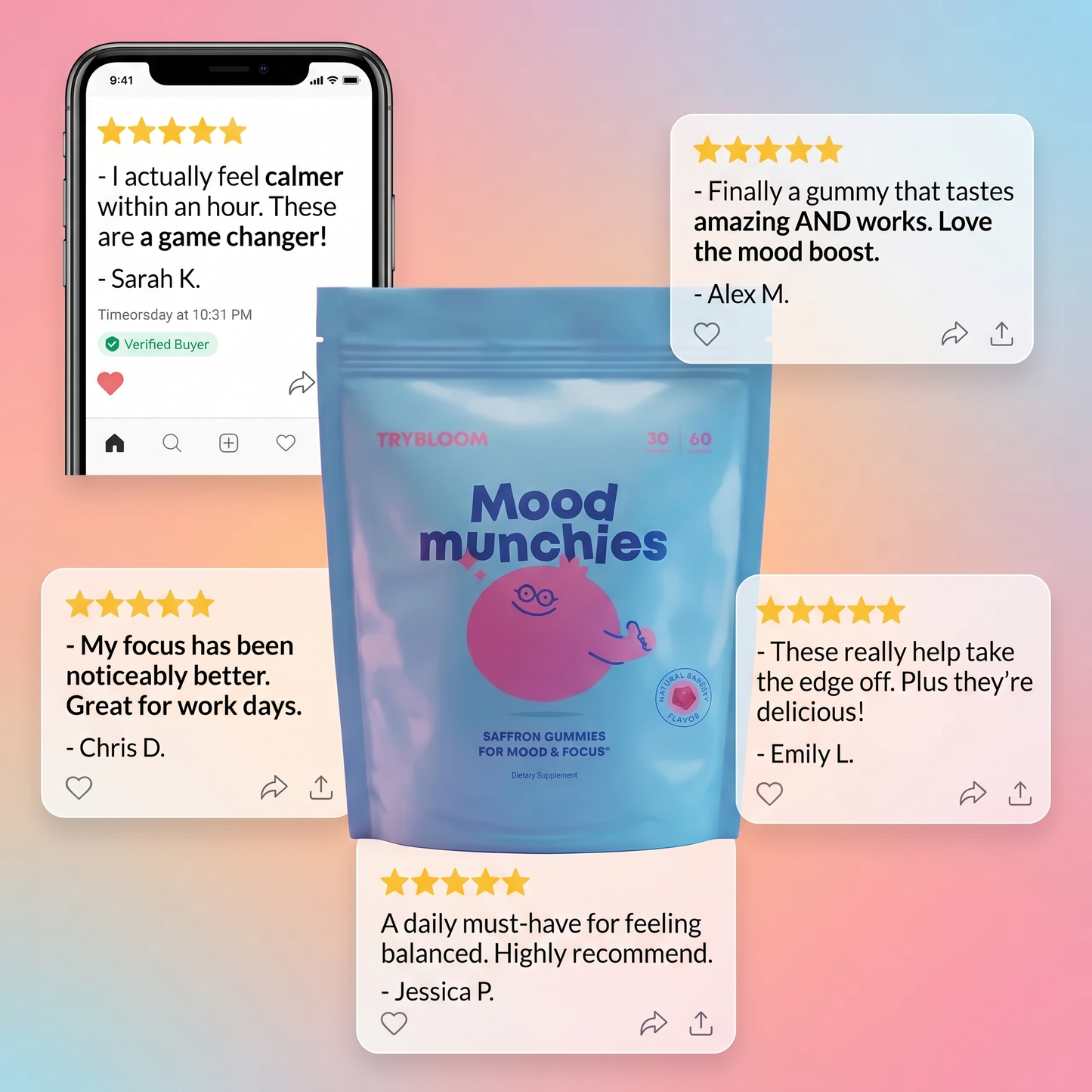 Natural Saffron Mood & Focus Support for Kids
