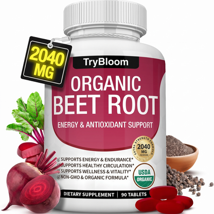TryBloom Organic Beet Root Powder Tablets