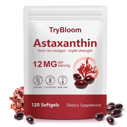TryBloom Astaxanthin 12mg Softgels
